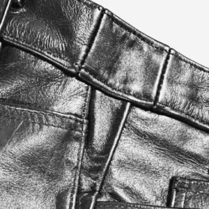 レザーパンツ ウエスト出し