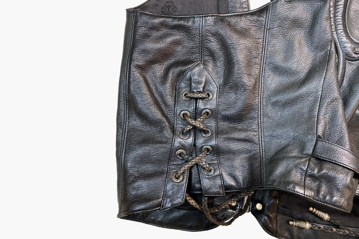 クロムハーツ｜レザーベスト｜サイズアップ