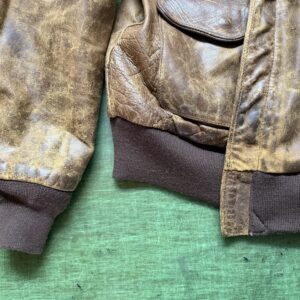 レザージャケット・フライトジャケット リブ交換 A2 袖・裾リブ対応