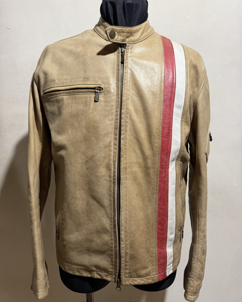 Belstaff｜レザージャケット｜シングルのファスナーを、ダブルへ